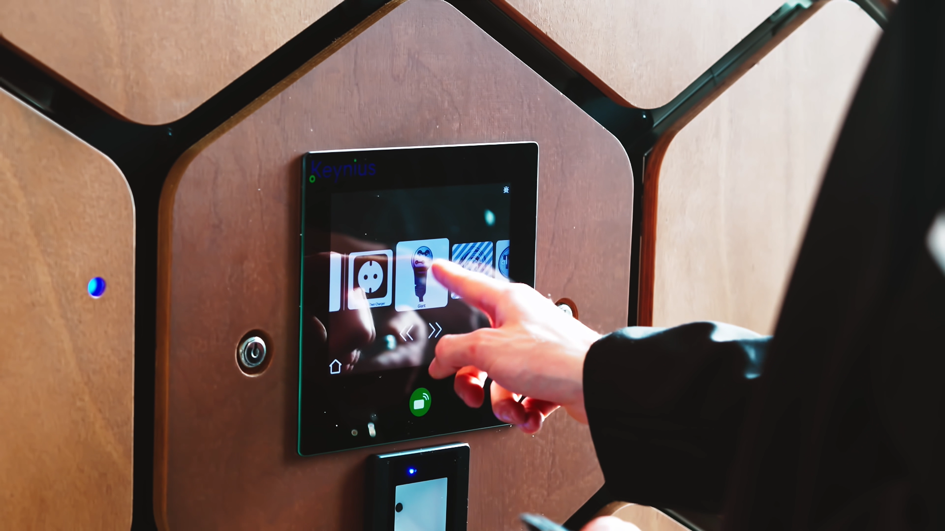 Chargehyve interactie met het scherm